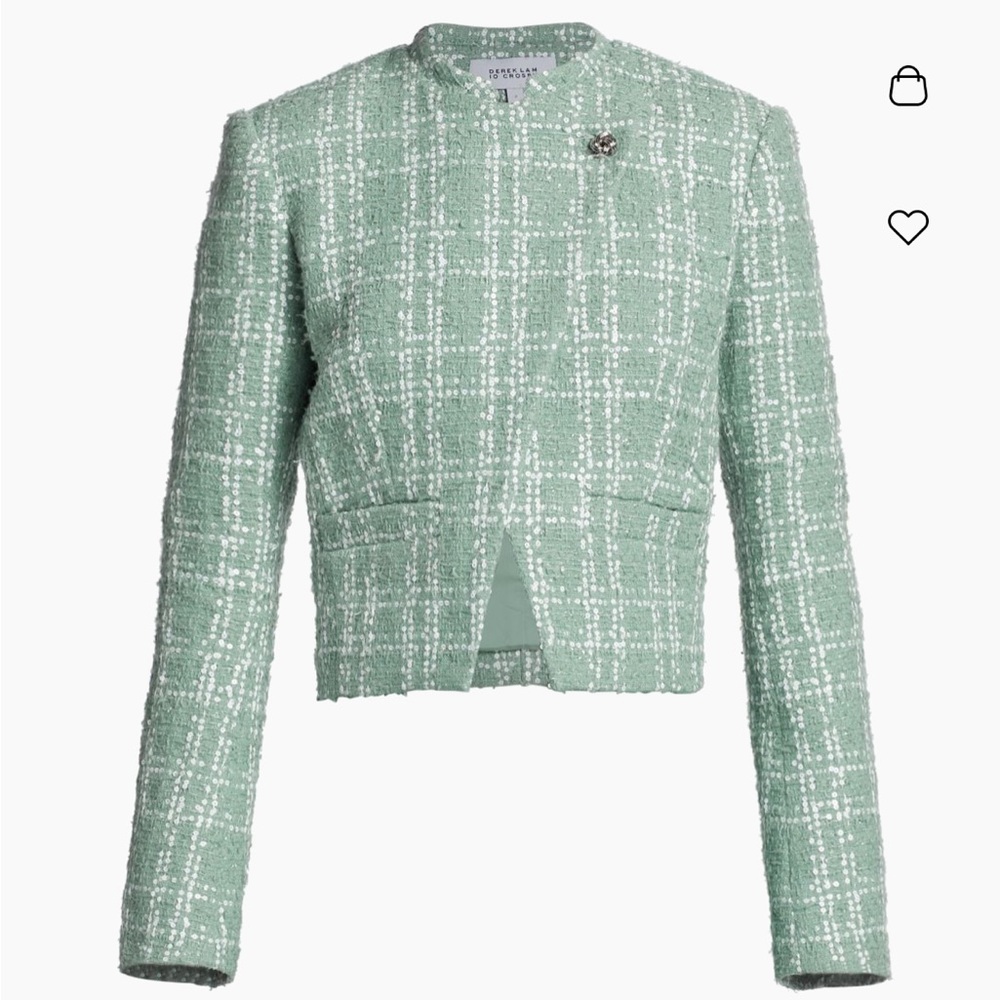 NWT - Derek Lam 10 Crosby Delilah Tweed Asymmetrical Jacket